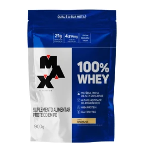 100% Whey Refil Baunilha - Max Titanium
