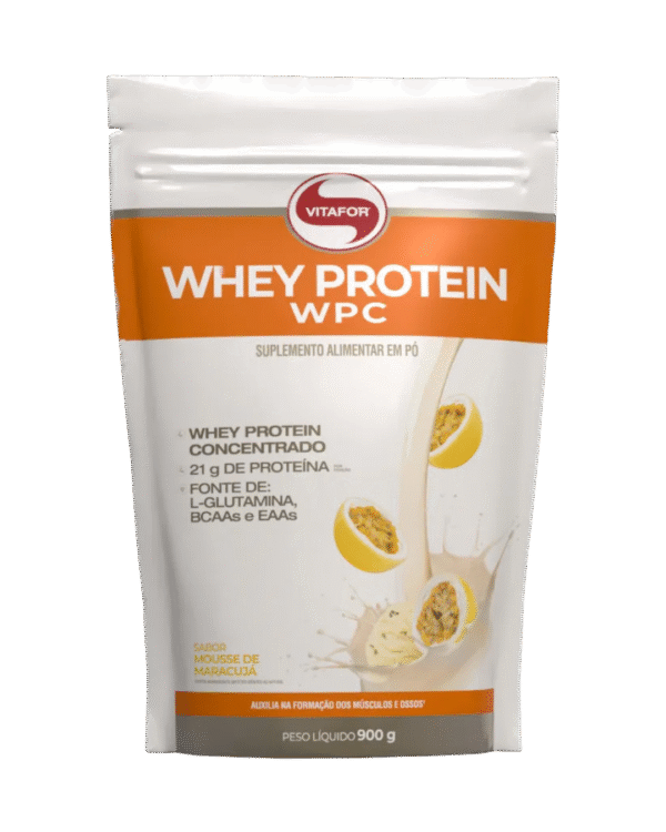 PROTEÍNA VITAFOR WHEY PROTEIN WPC MOUSSE DE MARACUJÁ (900g)