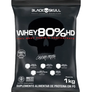 PROTEÍNA BLACK SKULL WHEY 80 HD CAVEIRA PRETA CHOCOLATE (900g)