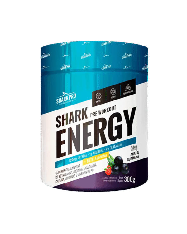 PRÉ-TREINO SHARK PRO SHARK ENERGY AÇAÍ COM GUARANÁ (300g)