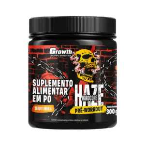 PRÉ-TREINO GROWTH HAZE HARDCORE LARANJA (300g)