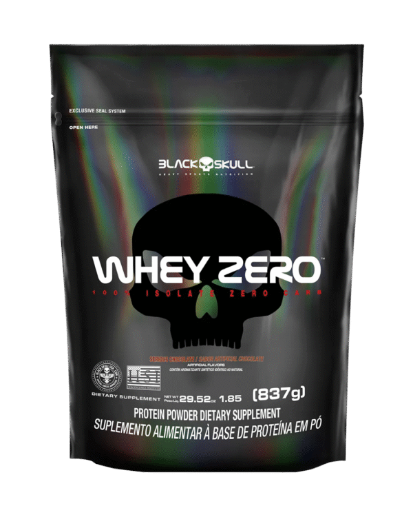 PROTEÍNA BLACK SKULL WHEY ZERO REFIL CHOCOLATE (837g)