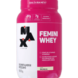 PROTEÍNA MAX TITANIUM FEMINI WHEY BAUNILHA (900g)